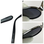 Loewe Vintage Medusa Black Silver Acetate Metal Mod Sunglasses Eyewear — view 8