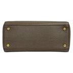 Fendi Tote Petit Toujours Dark Brown Gold Leather — view 5