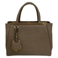 Fendi Tote Petit Toujours Dark Brown Gold Leather