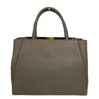 Fendi Tote Petit Toujours Dark Brown Gold Leather — view 3