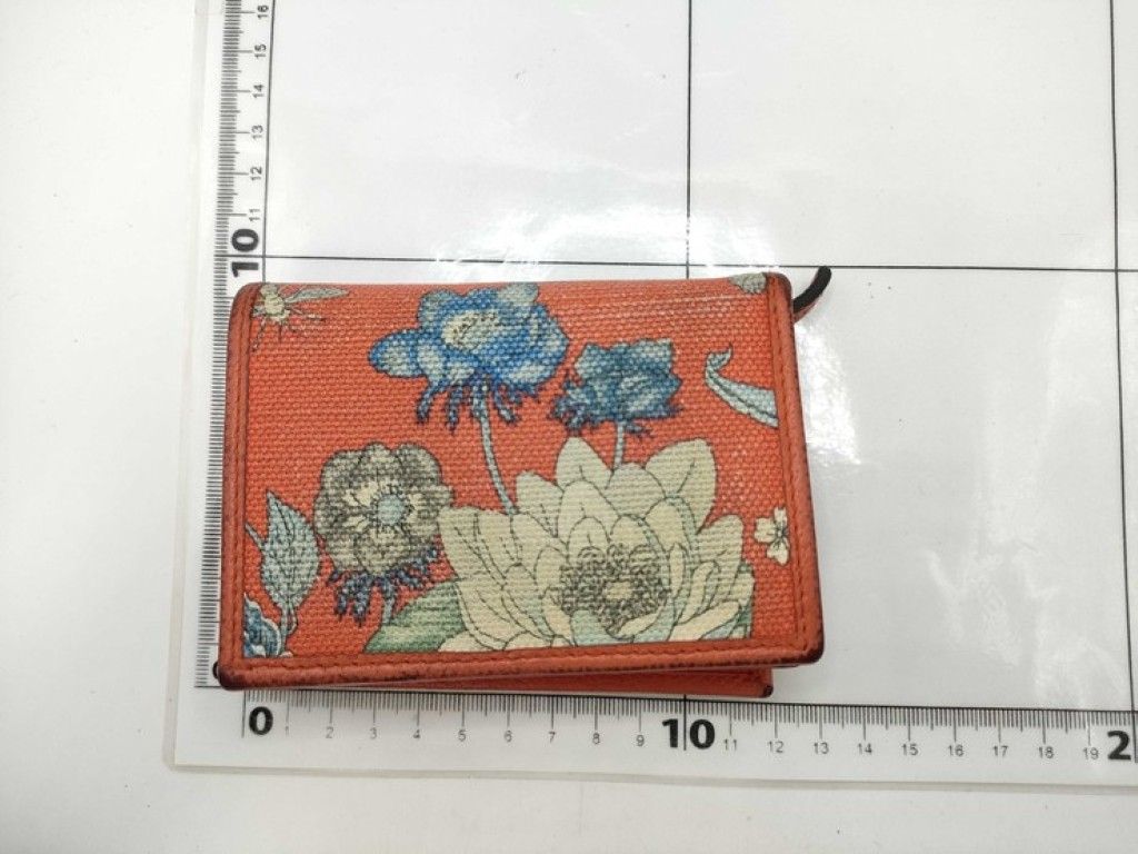 Gucci Bifold Wallet GG Marmont Flora Multicolor Canvas Leather Limited Edition — view 2