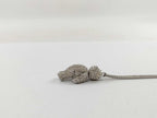 Dior Necklace Bear Motif Silver Metal Rhinestone — view 4