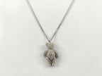 Dior Necklace Bear Motif Silver Metal Rhinestone — view 2