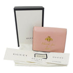 Gucci Wallet Bifold Animalier Leather Pink Mini Compact — view 5