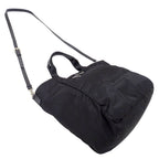 Prada Tote Shoulder Bag 2-Way Nylon Black Logo — view 4