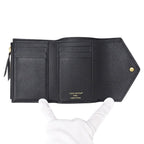 Louis Vuitton Wallet Monogram Empreinte Trifold Portefeuille Victorine Noir — view 4