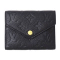 Louis Vuitton Wallet Monogram Empreinte Trifold Portefeuille Victorine Noir