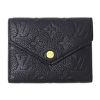 Louis Vuitton Wallet Monogram Empreinte Trifold Portefeuille Victorine Noir