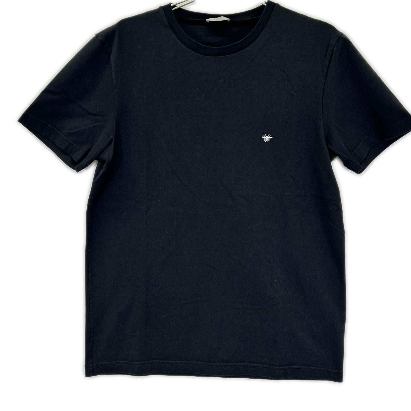 Dior Bee Embroidery Black Crew Neck T-Shirt