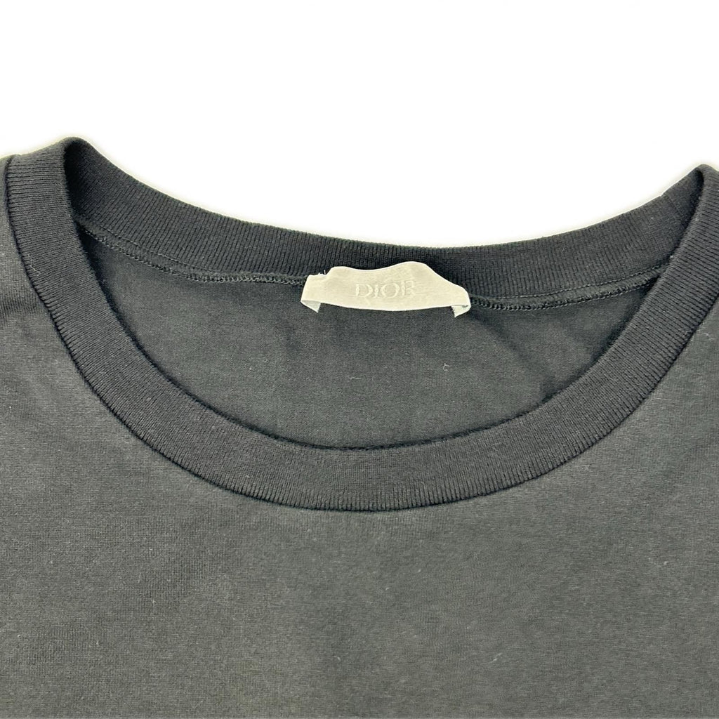 Dior Bee Embroidery Black Crew Neck T-Shirt — view 3
