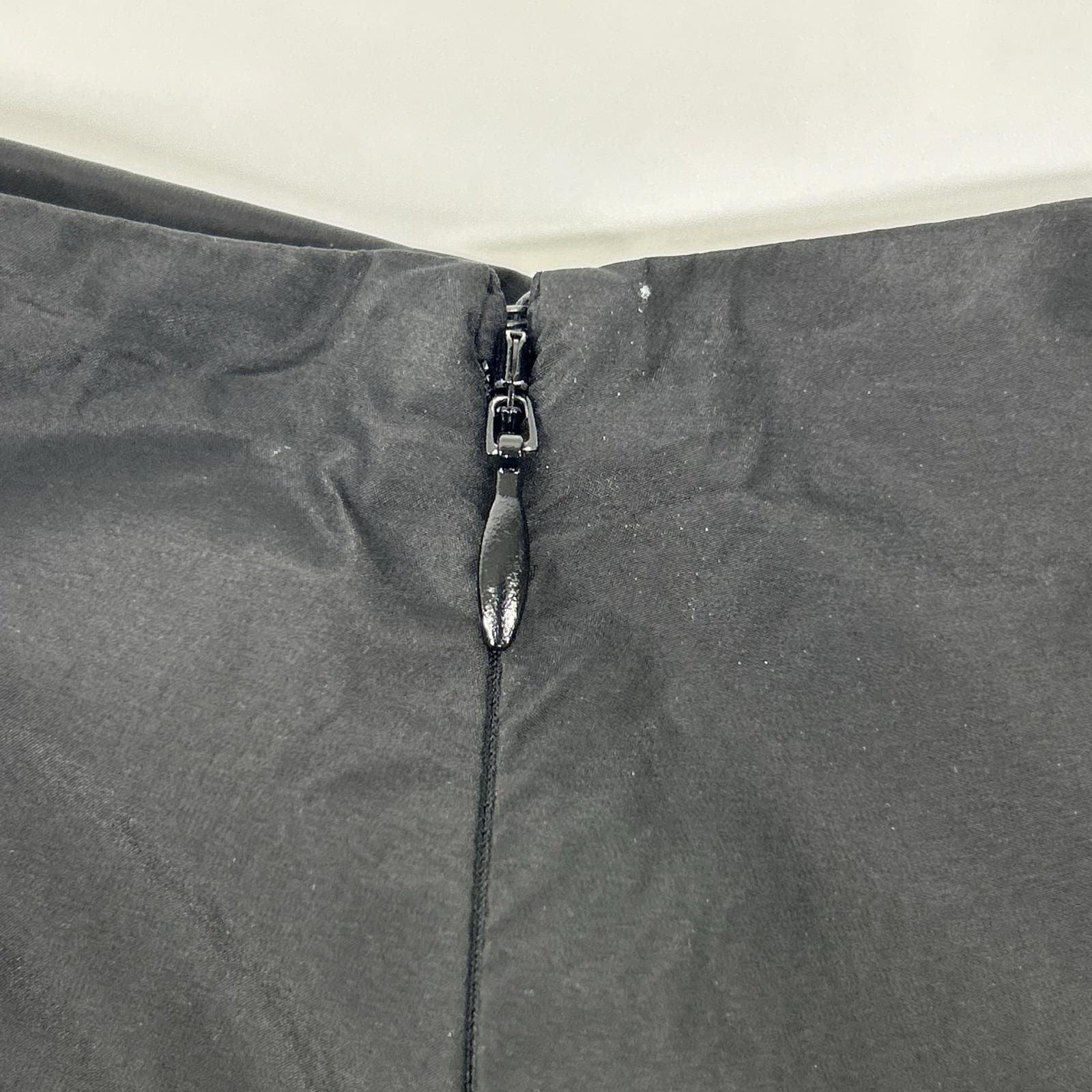 Dior Black Nylon Long Pleated Skirt — view 5