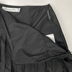 Dior Black Nylon Long Pleated Skirt — view 7