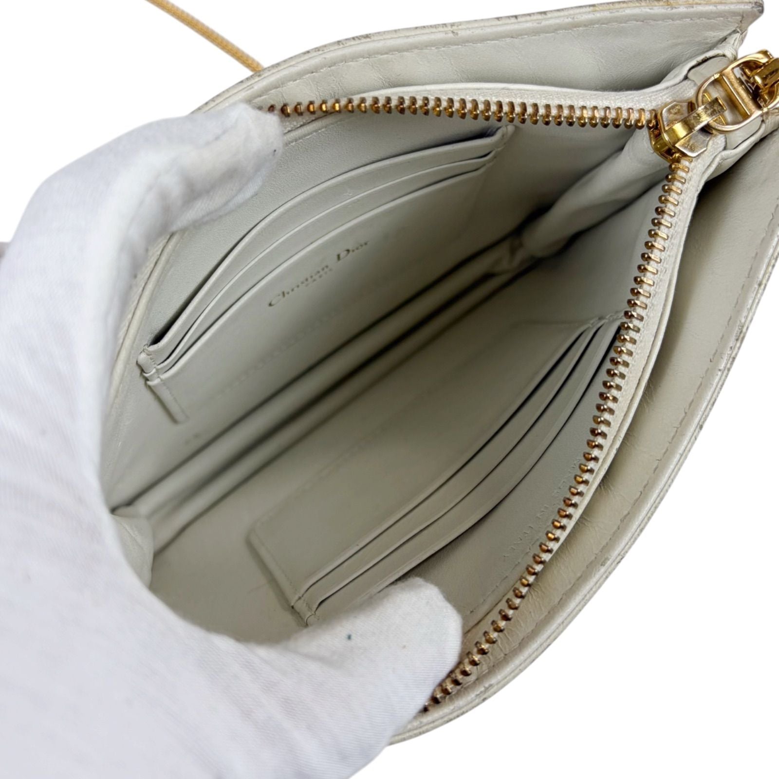 Dior Caro Every Pouch Pochette White — view 8