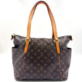 Louis Vuitton Totally MM Monogram Leather Brown Lightbrown Tote Gold