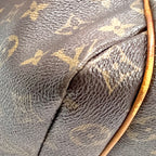 Louis Vuitton Totally MM Monogram Leather Brown Lightbrown Tote Gold — view 5