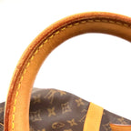 Louis Vuitton Keepall 55 Monogram Leather Brown Light Boston Bag Gold — view 8
