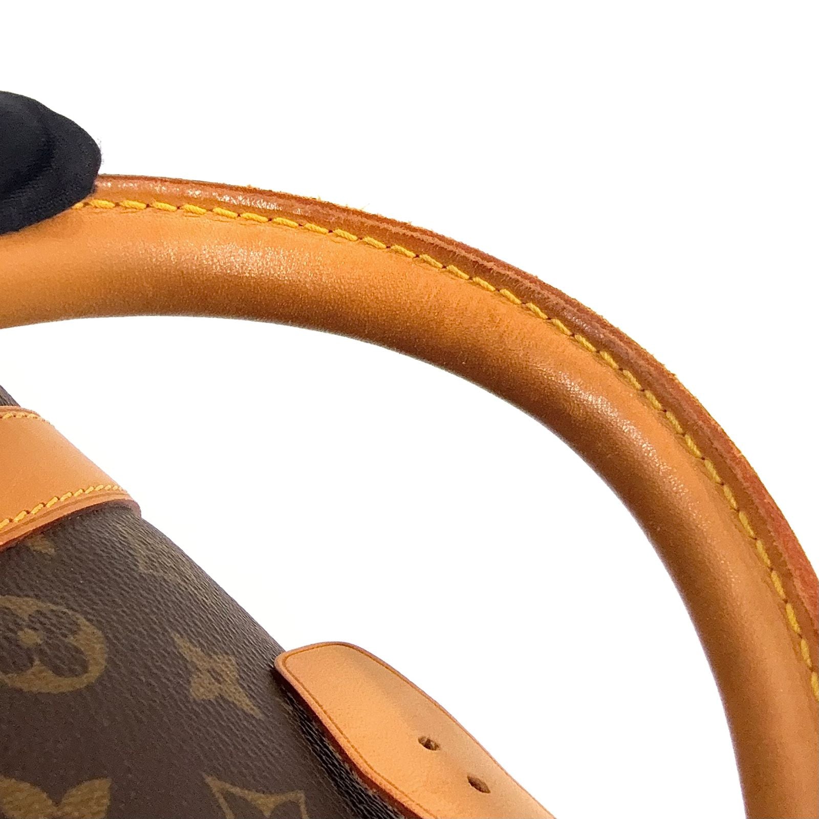 Louis Vuitton Keepall 55 Monogram Leather Brown Light Boston Bag Gold — view 7