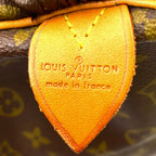 Louis Vuitton Keepall 50 Monogram Leather Brown Lightbrown Boston Bag Gold — view 4