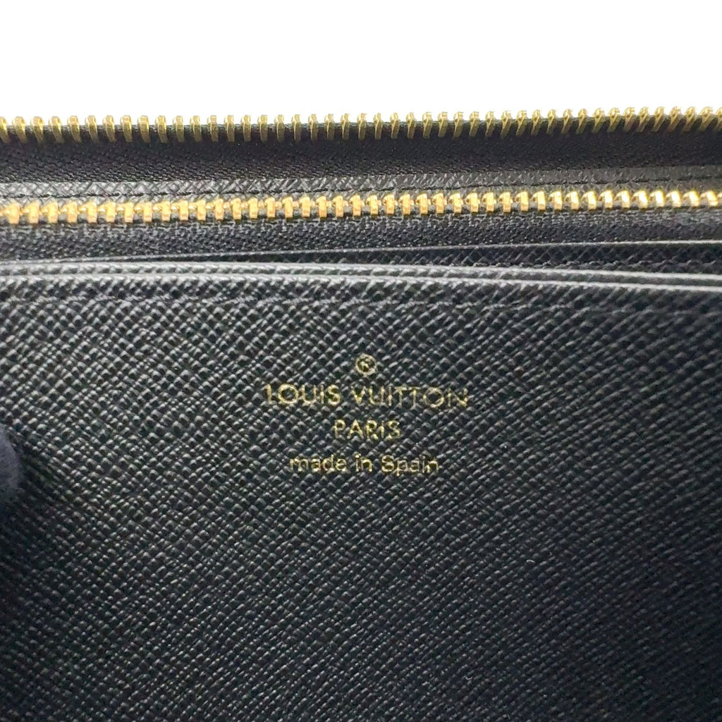 Louis Vuitton on Zippy Wallet Leather Black White Multicolor Gold — view 4
