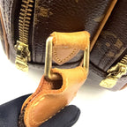 Louis Vuitton PM Monogram Leather Brown Lightbrown Shoulder Bag Gold — view 8