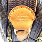Louis Vuitton PM Monogram Leather Brown Lightbrown Shoulder Bag Gold — view 4