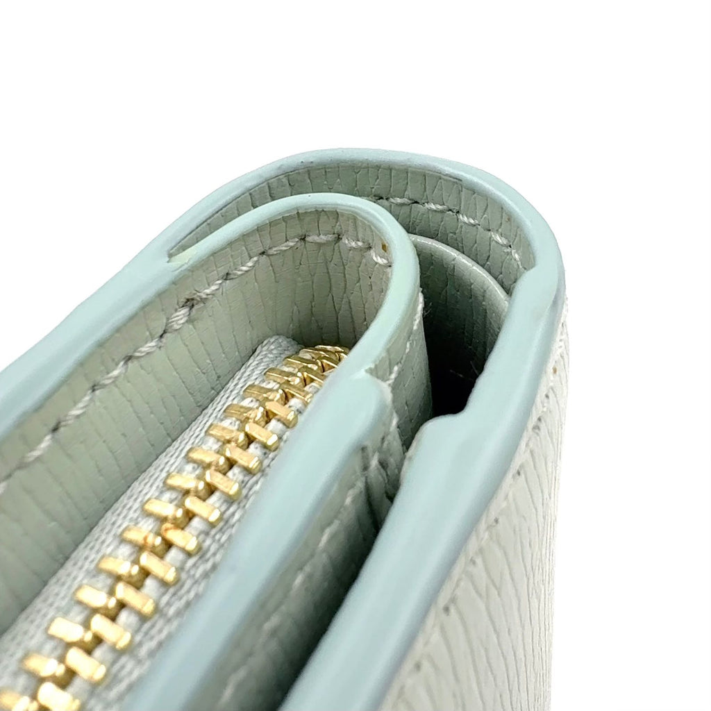 Gucci Leather Lightgreen Bi Foldwallet Gold Wallet — view 5