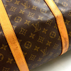 Louis Vuitton Keepall Bandouliere 60 Monogram Leather Brown Light Boston — view 8