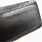 Dior Lady Lambskin Black Handbag Gold — view 6