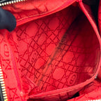 Dior Lady Lambskin Black Handbag Gold — view 5