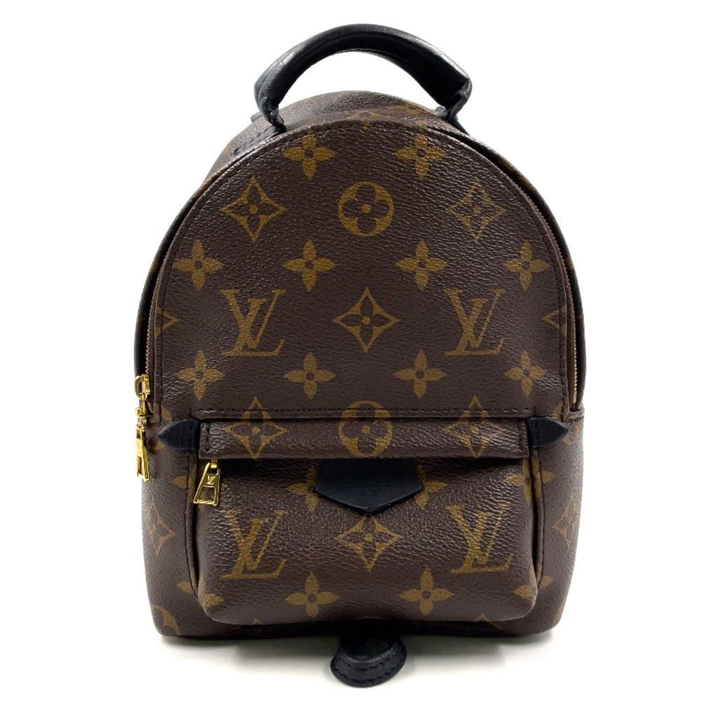 Louis Vuitton Palm Springs Backpack Mini Monogram Correspondence Leather Brown