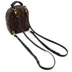 Louis Vuitton Palm Springs Backpack Mini Monogram Correspondence Leather Brown — view 2