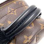 Louis Vuitton Palm Springs Backpack Mini Monogram Correspondence Leather Brown — view 6