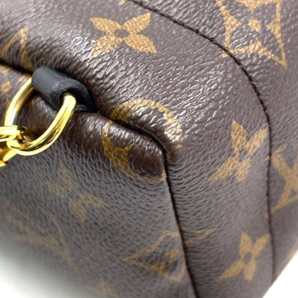 Louis Vuitton Palm Springs Backpack Mini Monogram Correspondence Leather Brown — view 5