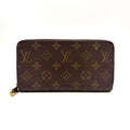 Louis Vuitton Zippy Wallet Monogram Rose Ballerine Leather Brown Light Pink