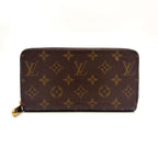 Louis Vuitton Zippy Wallet Monogram Rose Ballerine Leather Brown Light Pink