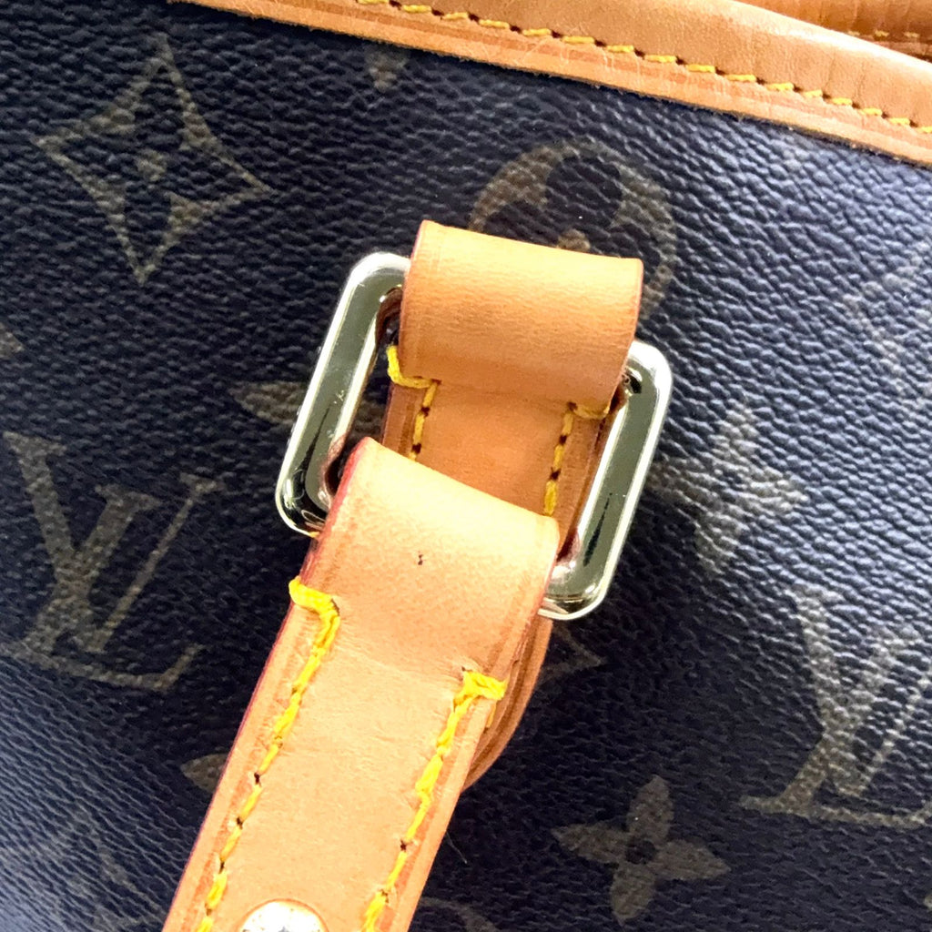 Louis Vuitton Estrara MM Monogram Leather Brown Light Tote Gold — view 6