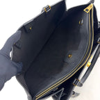 Louis Vuitton Lockme Calf Black Handbag Gold — view 8