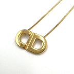 Dior CD Logo Gold Plated Necklace