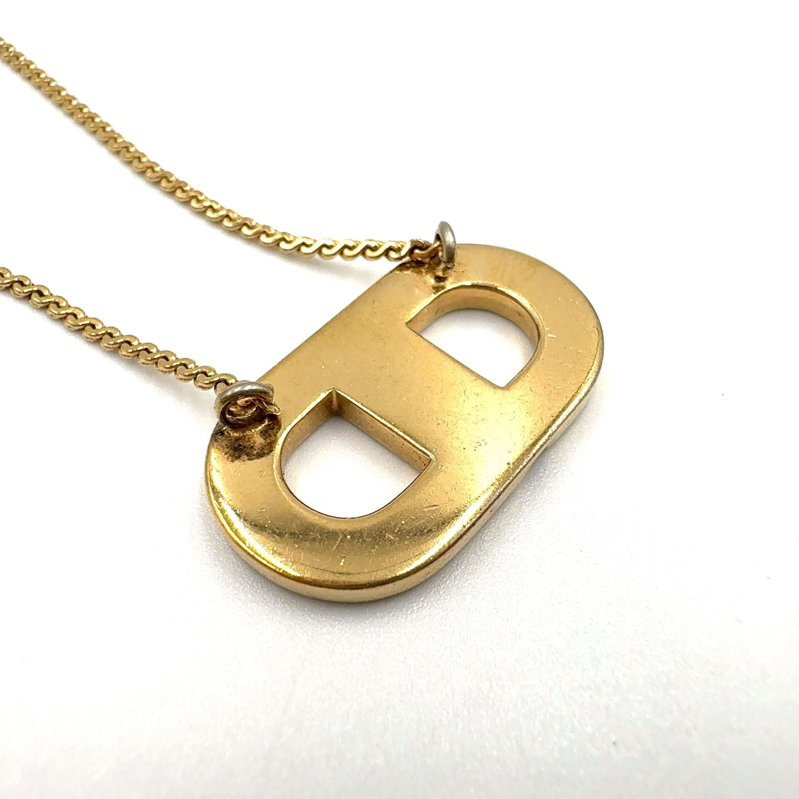 Dior CD Logo Gold Plated Necklace — view 9