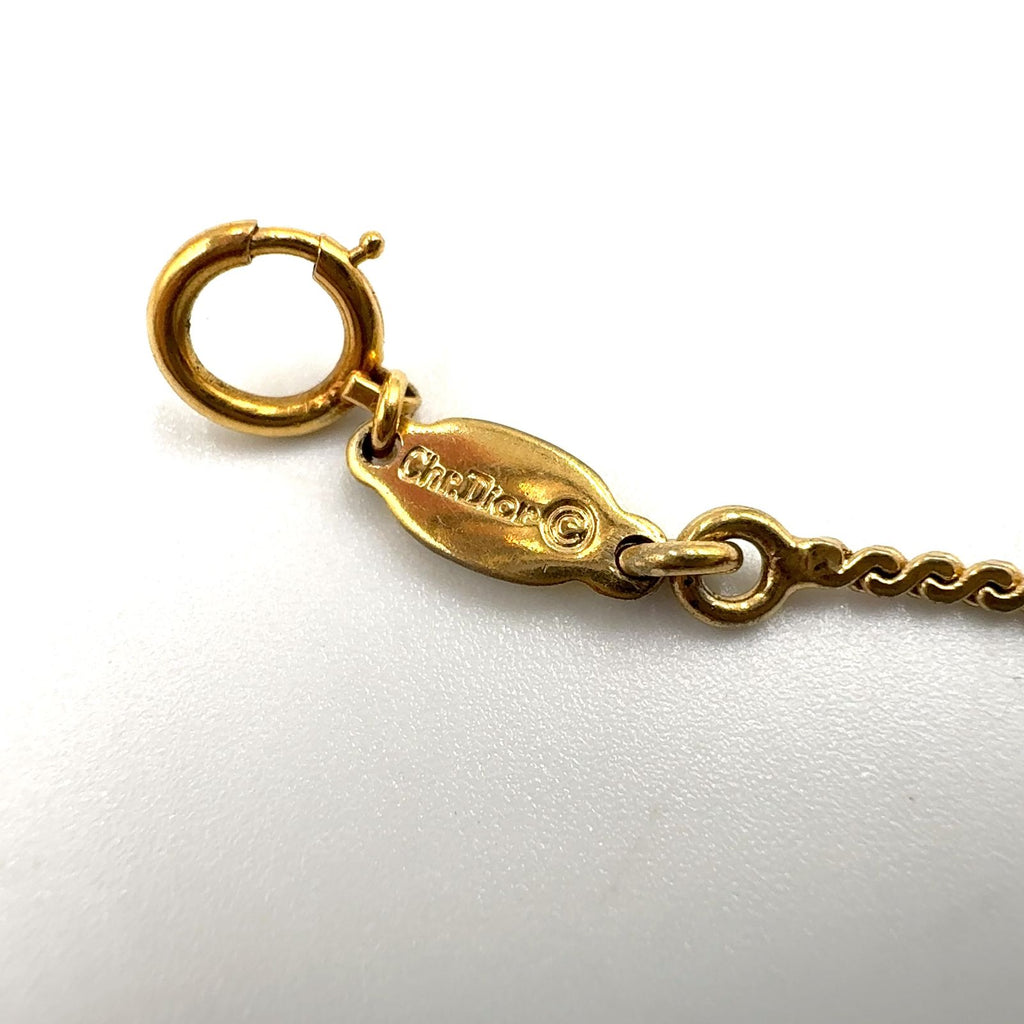 Dior CD Logo Gold Plated Necklace — view 4
