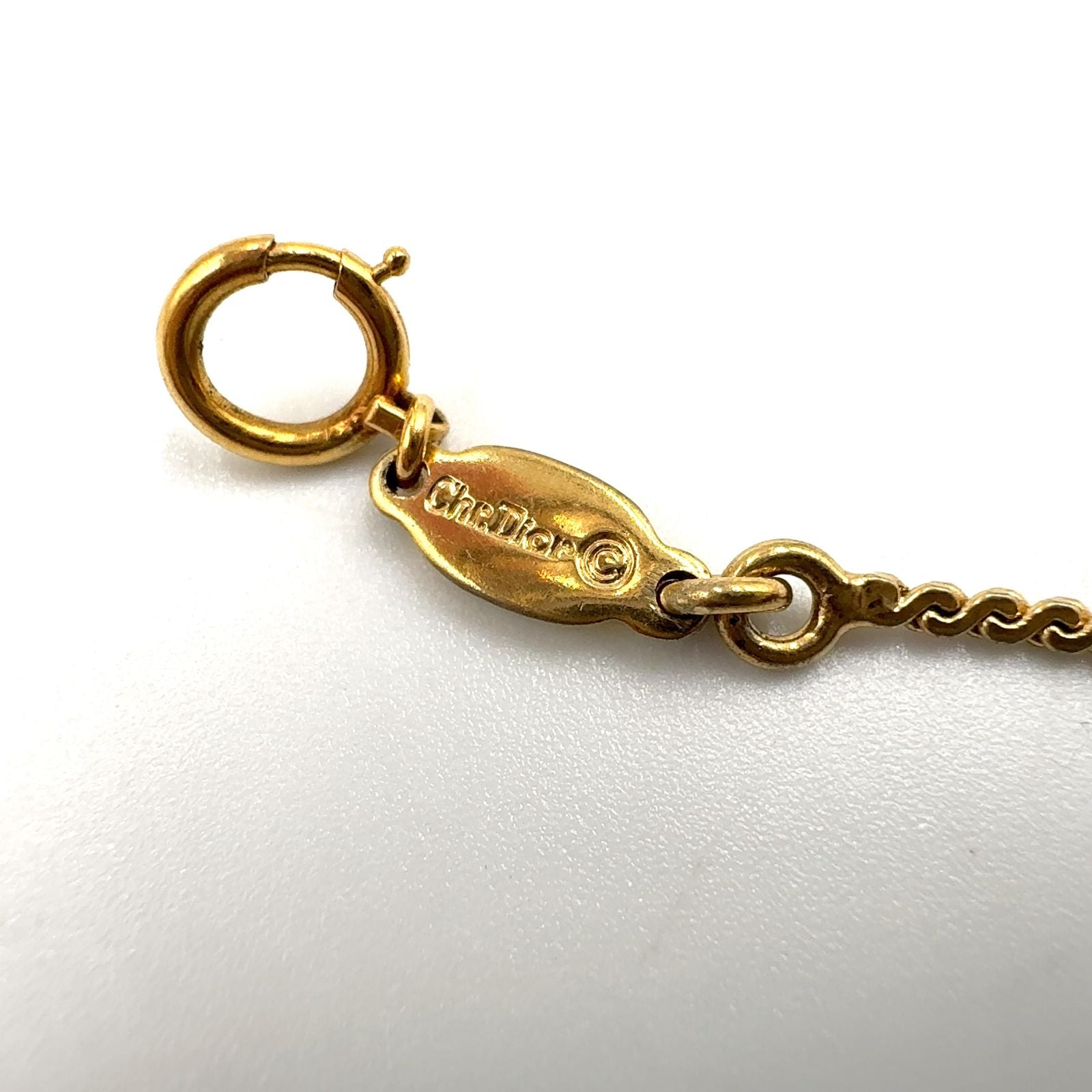 Dior CD Logo Gold Plated Necklace — view 4