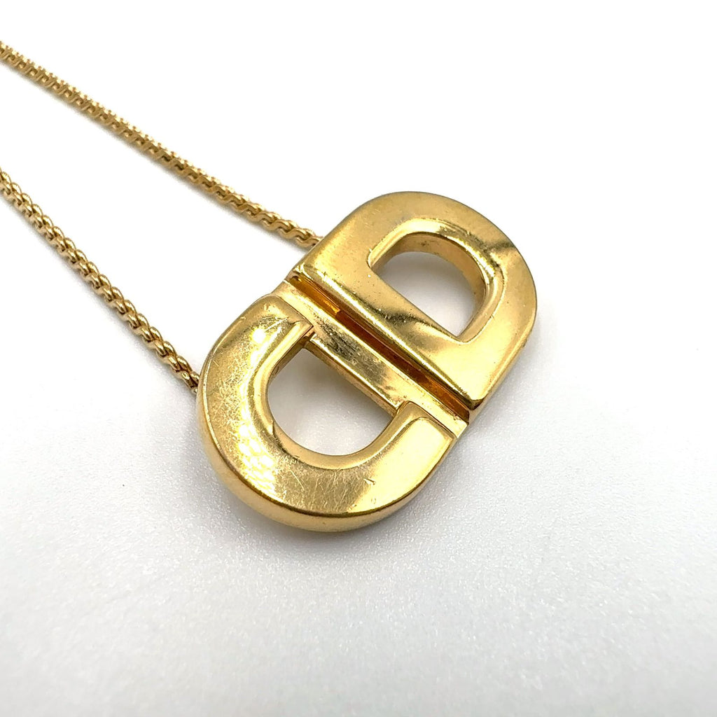 Dior CD Logo Gold Plated Necklace — view 8