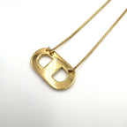 Dior CD Logo Gold Plated Necklace — view 2