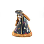 Louis Vuitton Alma PM Monogram Multicolor Noir Leather Black Light Brown — view 5
