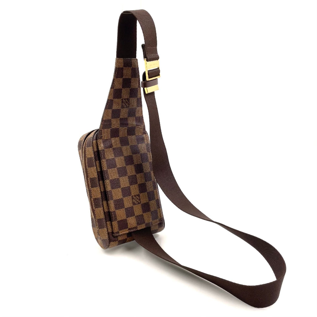 Louis Vuitton Damier Geronimos Brown Belt Bag Gold — view 2