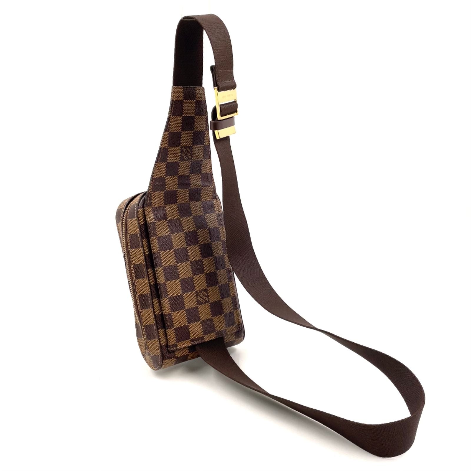 Louis Vuitton Damier Geronimos Brown Belt Bag Gold — view 2