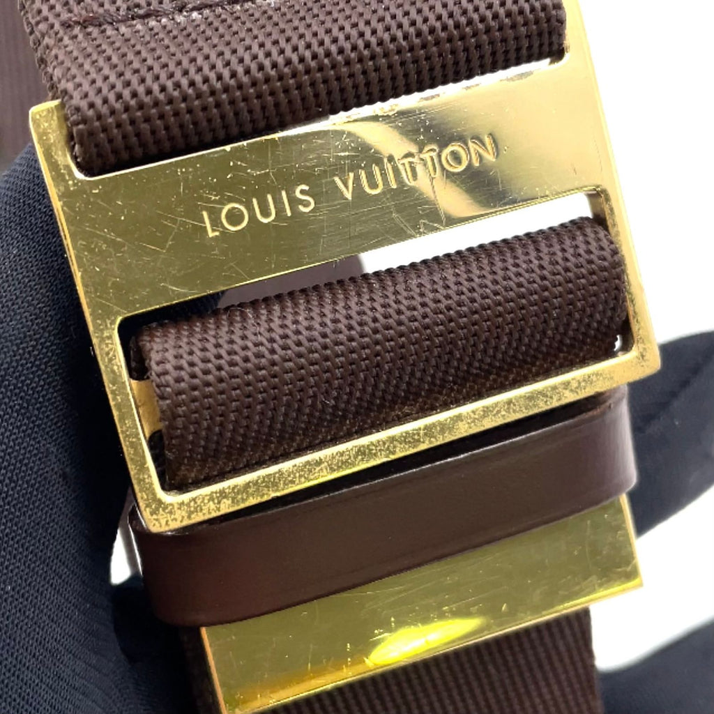 Louis Vuitton Damier Geronimos Brown Belt Bag Gold — view 6