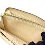 Louis Vuitton Zippy Wallet Damier Azur Leather White Round Gold — view 7