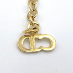 Dior CD Logo Oval Gold Plated Necklace — view 5