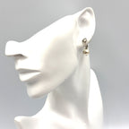 Gucci GG Pearl Metal Fakepearl Color Clear Silver White Earrings — view 8